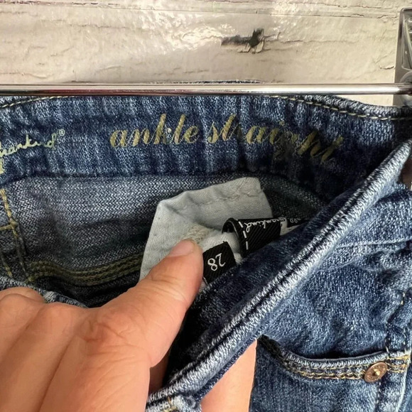7 for all  mankind ankle straight jeans size 28 - Picture 6 of 9